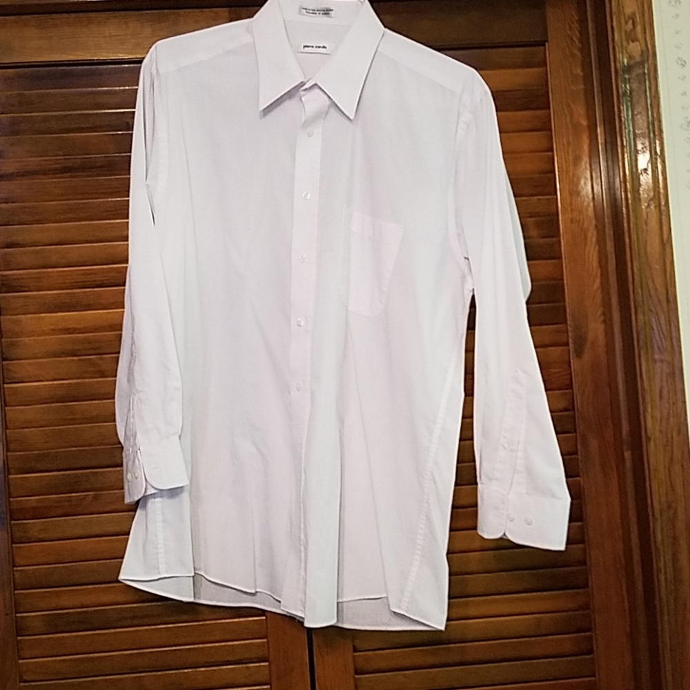 5/$15 Men's White Pierre Cardin shirt - Picture 8 of 10